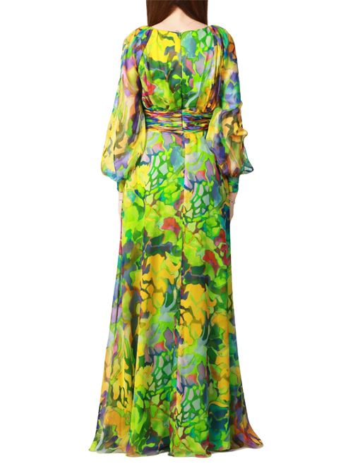 Abito verde in chiffon Carla Ruiz | 5141238
